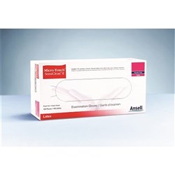 Ansell Gloves - Sensiclean II - Latex - Non Sterile - Powder Free - Medium, 100-Pack