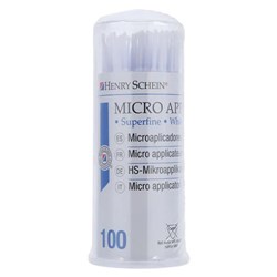 Henry Schein Micro Applicators - HS10 - Superfine 1mm - White, 100-Pack