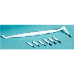 Henry Schein Brush Tip - Short Bristle - White, 100-Pack