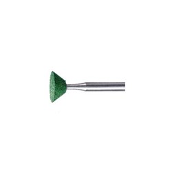 Komet Abrasive - Green - 613-130 - Medium Grit - for Cermics - Straight (HP), 1-Pack