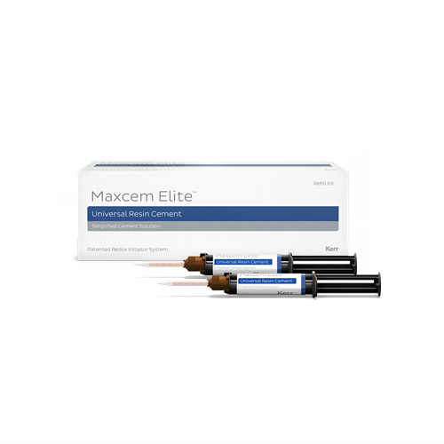 KE-33875 - MAXCEM ELITE Improved Yellow Refill Syringe 5g x 2 & 8 Tips
