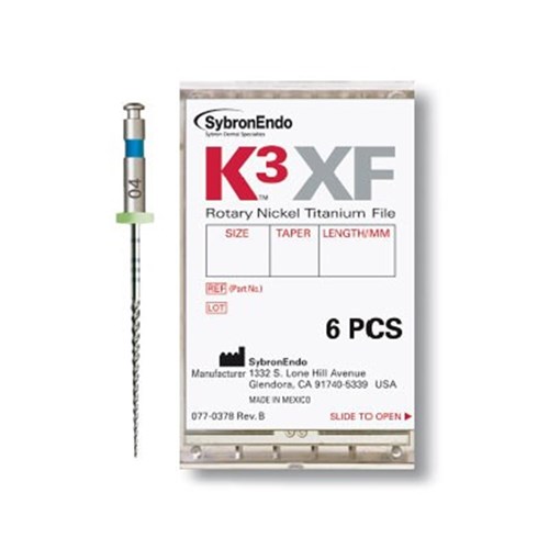 KE-8234251 - K3 XF File 21mm Size 25 .04 Taper Pack of 6
