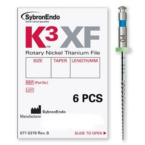 KE-8234305 - K3 XF File 25mm Size 30 .04 Taper Pack of 6