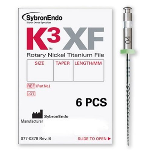 KE-8234455 - K3 XF File 25mm Size 45 .04 Taper Pack of 6