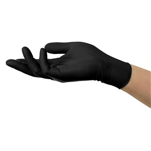 Ansell Gloves - Microflex MidKnight Touch - Black - Nitrile - Non Sterile - Powder Free - Large, 100-Pack
