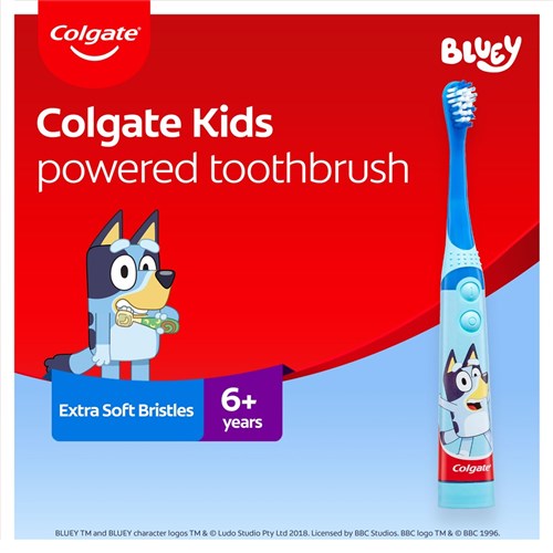 Colgate Kids Power Toothbrush - Junior - Bluey, 6-Pack