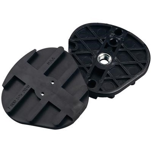 Denar Plastic Mounting Plates with Insert, 1-Pack