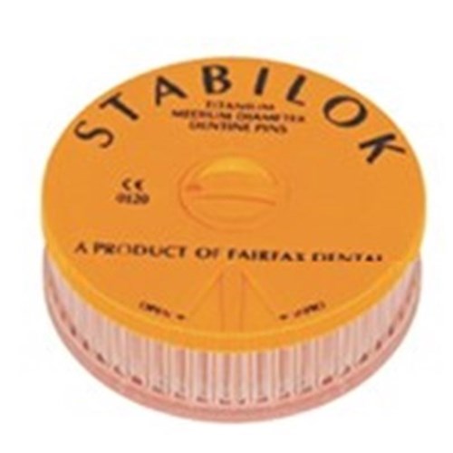 STABILOK Pin Orange Medium 5 DrillsTitanium Pack of 100
