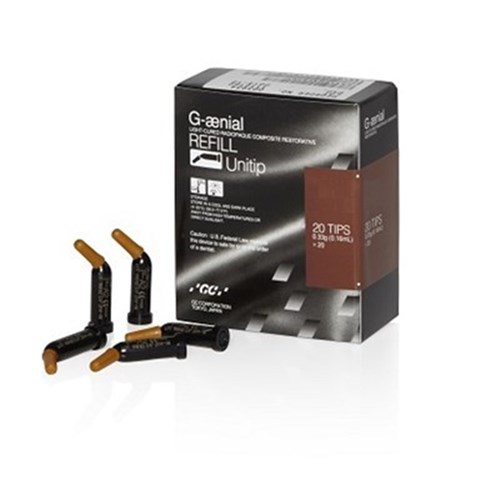GC GAENIAL POSTERIOR Unitip - Universal Composite - Shade P-A2 - 0.28g, 20-Pack