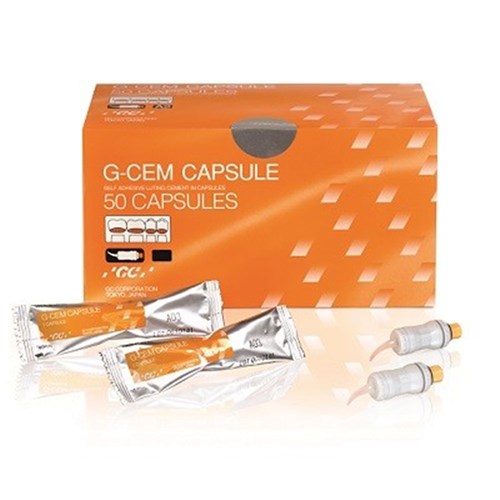 GC GCEM - Luting Cement Capsules - Assorted Shades, 50-Pack