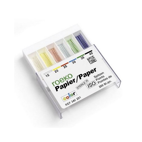 ROEKO Paper Points Asst 15-40 Colour Coded Draw Box of 200