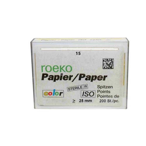 ROEKO Paper Points Size 15 Colour Coded White Box of 200