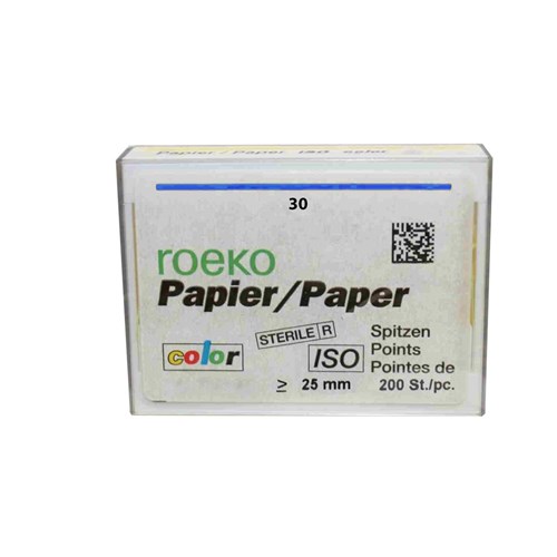 ROEKO Paper Points Size 30 Colour Coded Blue Box of 200