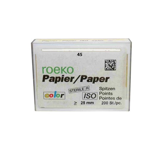 ROEKO Paper Points Size 45 Colour Coded White Box of 120