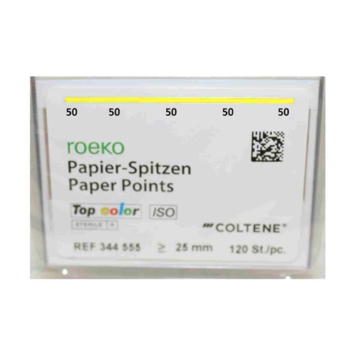RO-PPTC50 - ROEKO Top Colour Paper Points Size 50 Yellow