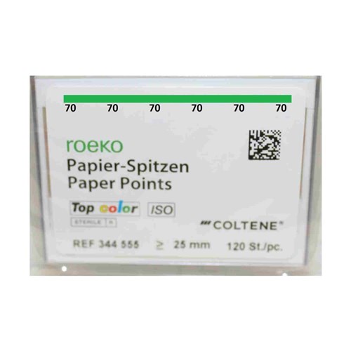 RO-PPTC70 - ROEKO Top Colour Paper Points Size 70 Green