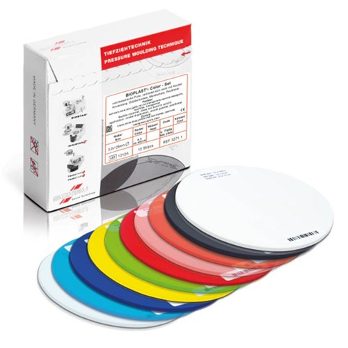 Scheu Bioplast - 125 x 3mm - Colour Set Round, 10-Pack