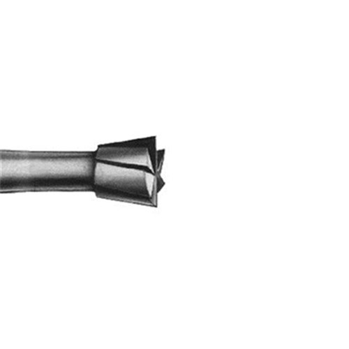 Komet Steel Bur - 2-006 - Inverted Cone - Straight (HP), 6-pack
