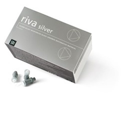 RIVA Silver Box of 50 capsules silver alloy reinforced GI