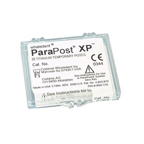 ParaPost XP Titanium Temporary Size 6 Black Pk 20