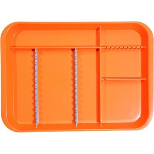 B LOK Tray Divided Neon Orange 33.97 x 24.45 x 2.22cm