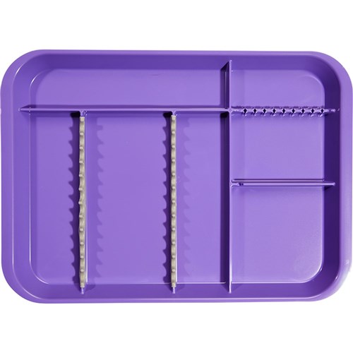 B LOK Tray Divided Neon Purple 33.97 x 24.45 x 2.22cm