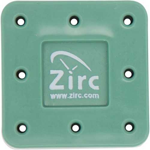 Zirc Magnetic Bur Block - Small - 8 Holes - Green