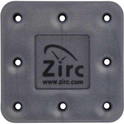 Zirc Magnetic Bur Block - Small - 8 Holes - Grey