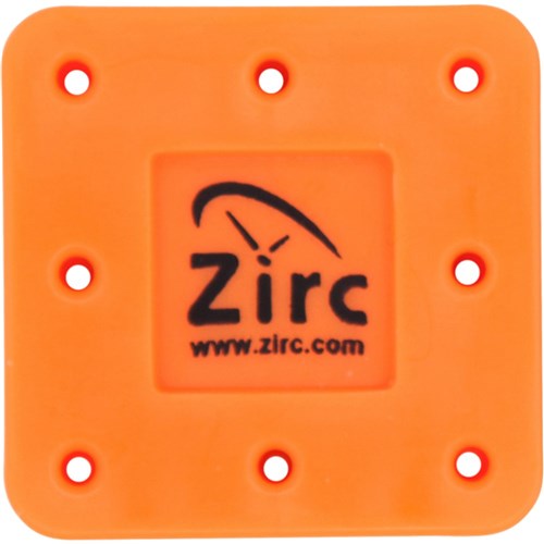Zirc Magnetic Bur Block - Small - 8 Holes - Neon Orange