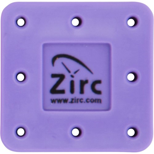 Zirc Magnetic Bur Block - Small - 8 Holes - Neon Purple