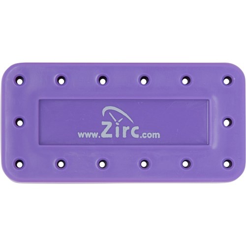 Zirc Magnetic Bur Block - Large - 14 Holes - Neon Purple