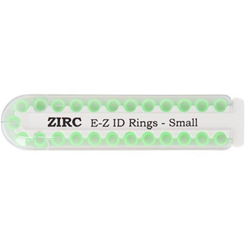 E Z ID Rings for Instruments Small Neon Green 3.18mm Pk 25