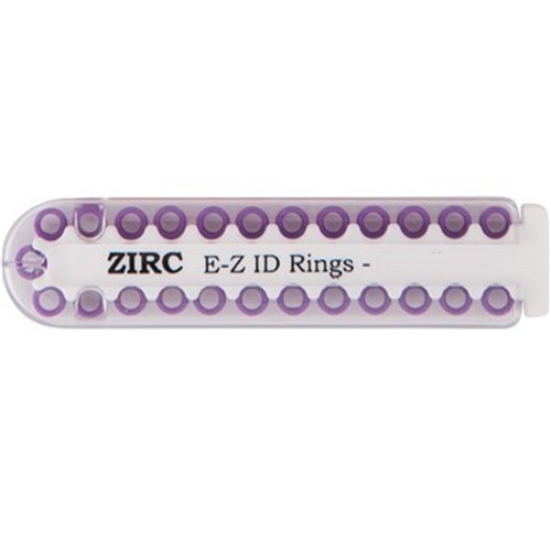 E Z ID Rings for Instruments Large Neon Purple 6.35mm Pk 25