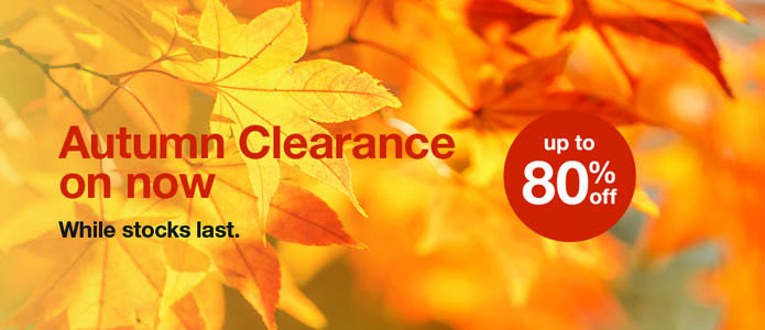 Autumn Clearance Banner