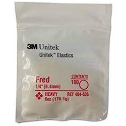 Latex Elastics 3M/Pk Hvy 6 Oz 1/4" Fred