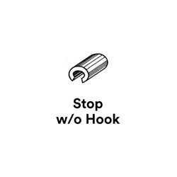 3M Unitek Archwire Stop, No Hook, 517-610, .016/.018 in. Round Wire, Split Crimpable, 100-Pack