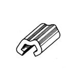 3M Unitek Archwire Stop, No Hook, 518-610, .018x.025 in. Rectangular Wire, Split Crimpable, 100-Pack