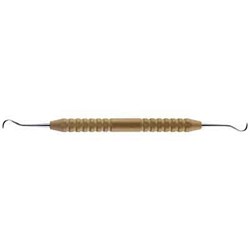 Aesculap Double Ended Ergonomic Scaler - H6/7 - Yellow Handle - DB368R - 175mm
