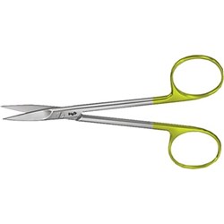 Aesculap Scissors - IRIS - Delicate - Straight - Tungsten Carbide - DO208R - 120mm