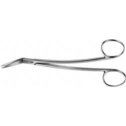 Aesculap Scissors - LOCKLIN - Delicate - Angled Side - One Blade - 155mm