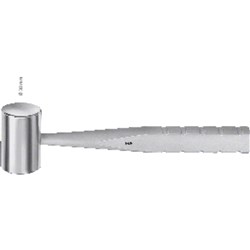 MALLET Cottle FL038R 1 side Flat 1 side Convex 185mm