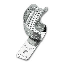 ASA Dental Stainless Steel Impression Tray - Perforated - Partial Right - Medium