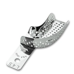 ASA Dental Stainless Steel Impression Tray - Perforated - Partial Left - Medium
