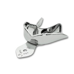 ASA Dental Stainless Steel Impression Tray - NEW SUPER - Lower - Size 2