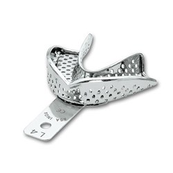 ASA Dental Stainless Steel Impression Tray - Perma Lock - Lower - Size 4
