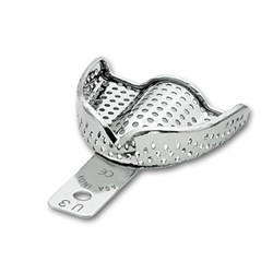 ASA Dental Stainless Steel Impression Tray - Perma Lock - Upper - Size 3