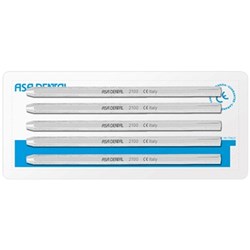 ASA Dental Mouth Mirror Handle - Round - Stainless Steel, 5-Pack