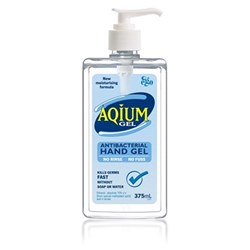 AQIUM Antibacterial Hand Gel - 375ml Pump Pack