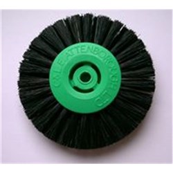 Attenborough Lathe Brush - 2 Row Converged - Black Bristle - 65mm, 1-Pack