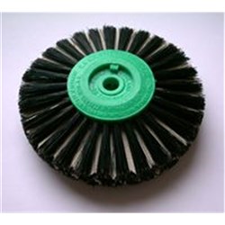 Attenborough Lathe Brush - 5 Row Calibris *- Black Bristle and Calico - 80mm, 1-Pack